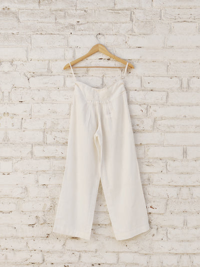 Off White Khadi Pants