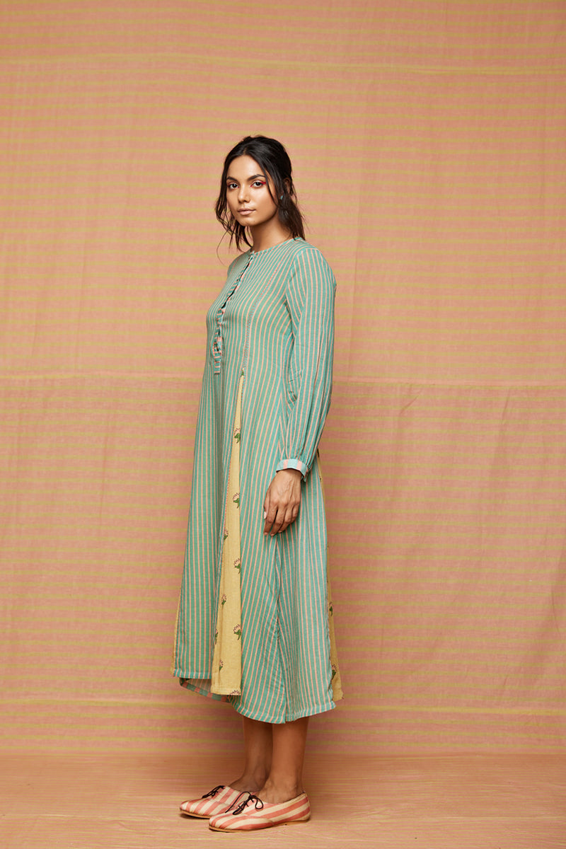 Eva Panelled A Line Dress/Kurta