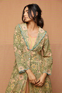 Flora Print Blocked Summer Jacket