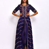 Moriya Embroidered Kurta With Dhoti Pants