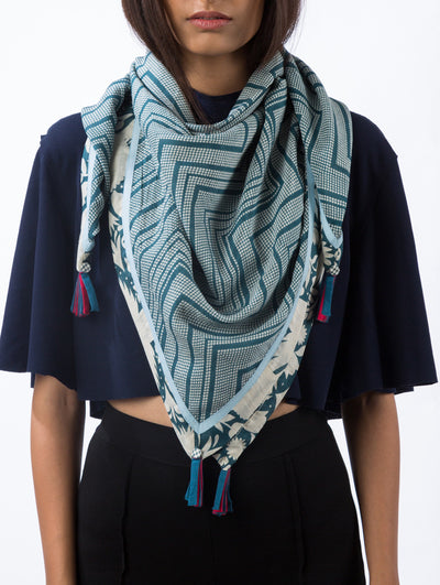 Love For Stripes Chevron Otomi Printed Scarf
