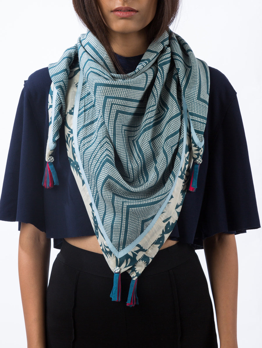Love For Stripes Chevron Otomi Printed Scarf