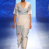 Bagh Applique Wrap Dress