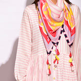 In Bloom Ivory Printed Scarf