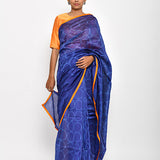 Rasika Dugal In Our Purple Geometrical  Chanderi Shibori Saree