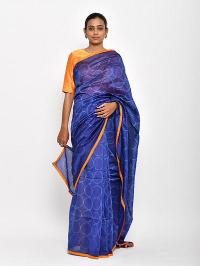 Rasika Dugal In Our Purple Geometrical  Chanderi Shibori Saree