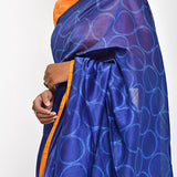 Rasika Dugal In Our Purple Geometrical  Chanderi Shibori Saree