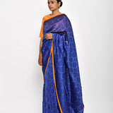 Rasika Dugal In Our Purple Geometrical  Chanderi Shibori Saree