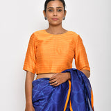 Rasika Dugal In Our Purple Geometrical  Chanderi Shibori Saree