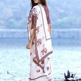 Shilpa Shetty In Our Love For Stripes Crop Top And Printed Saree
