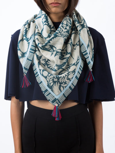 Love For Stripes Otomi Printed Scarf