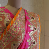 Rani Gota Saree