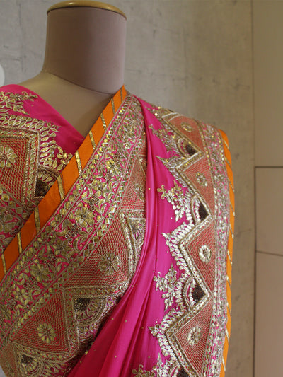 Rani Gota Saree