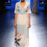 Bagh Applique Wrap Dress
