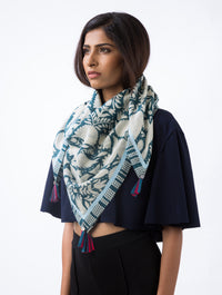 Love For Stripes Otomi Printed Scarf