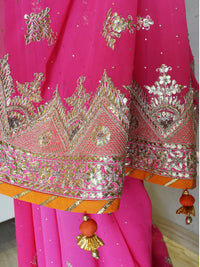Rani Gota Saree