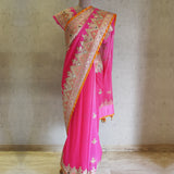 Rani Gota Saree