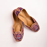 Morbagh Blue Embrodied Juti