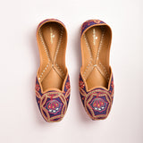 Morbagh Blue Embrodied Juti