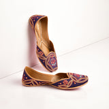Morbagh Blue Embrodied Juti