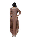 Multi Stripes Linen Satin Dhoti Dress
