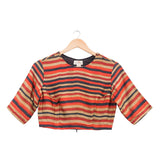 Multi Stripe Printed Crop Top