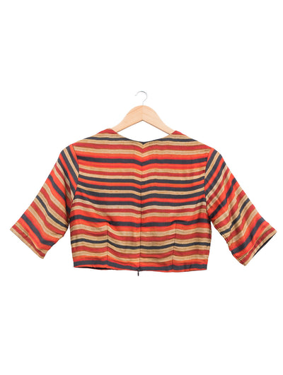 Multi Stripe Printed Crop Top