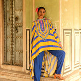 Blue Rani Cape Set