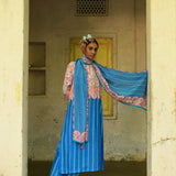 Champa Blue Kurta Set with Dupatta