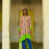 Rajnigandha Asymmetrical Tunic Set