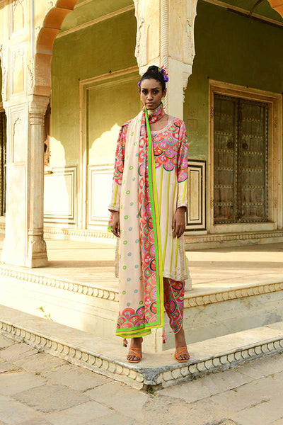 Palash Kurta and Dhoti Pants with Dupatta