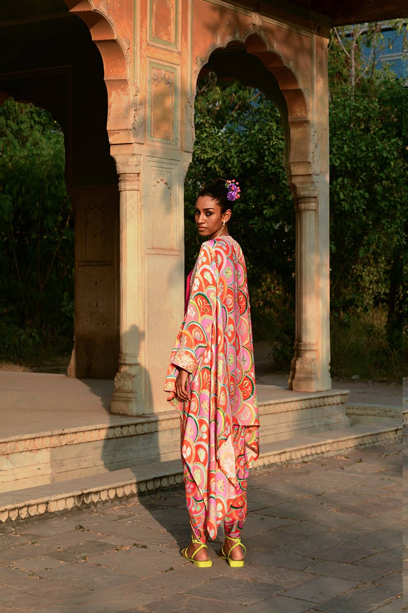 Nargis Cape and Palash Dhoti Pants with Camisole