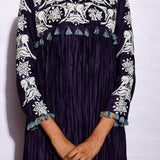 Morbagh Embroidered Crushed Dress