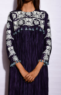 Morbagh Embroidered Crushed Dress