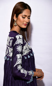 Morbagh Embroidered Crushed Dress