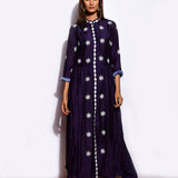 Tara Crushed Applique Embroidered Kurta With Pants