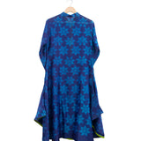 Navy Floral Shibori Tunic