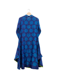 Navy Floral Shibori Tunic