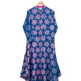 Blue Floral Shibori Tunic
