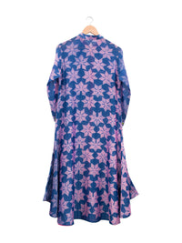 Blue Floral Shibori Tunic