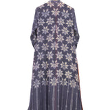 Gray Floral Shibori Tunic