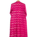 Rani Pink Scallop Shibori Kurta