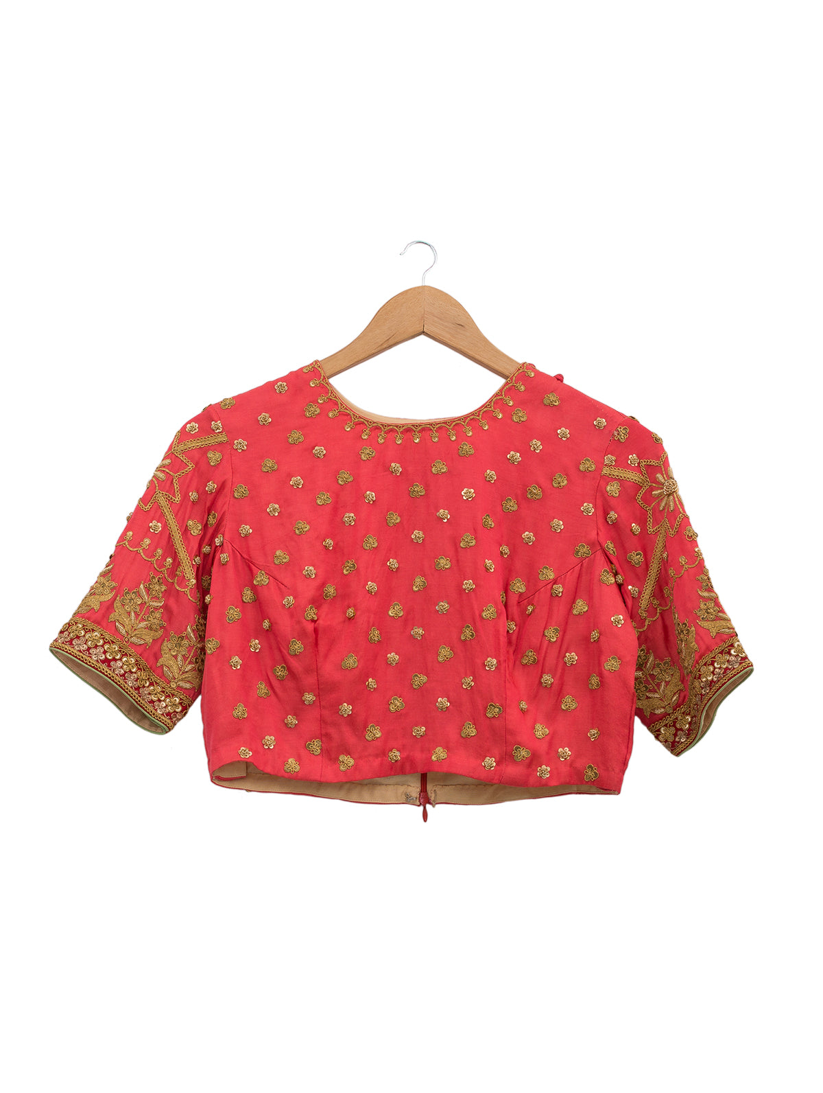 Rust Embroidered Blouse
