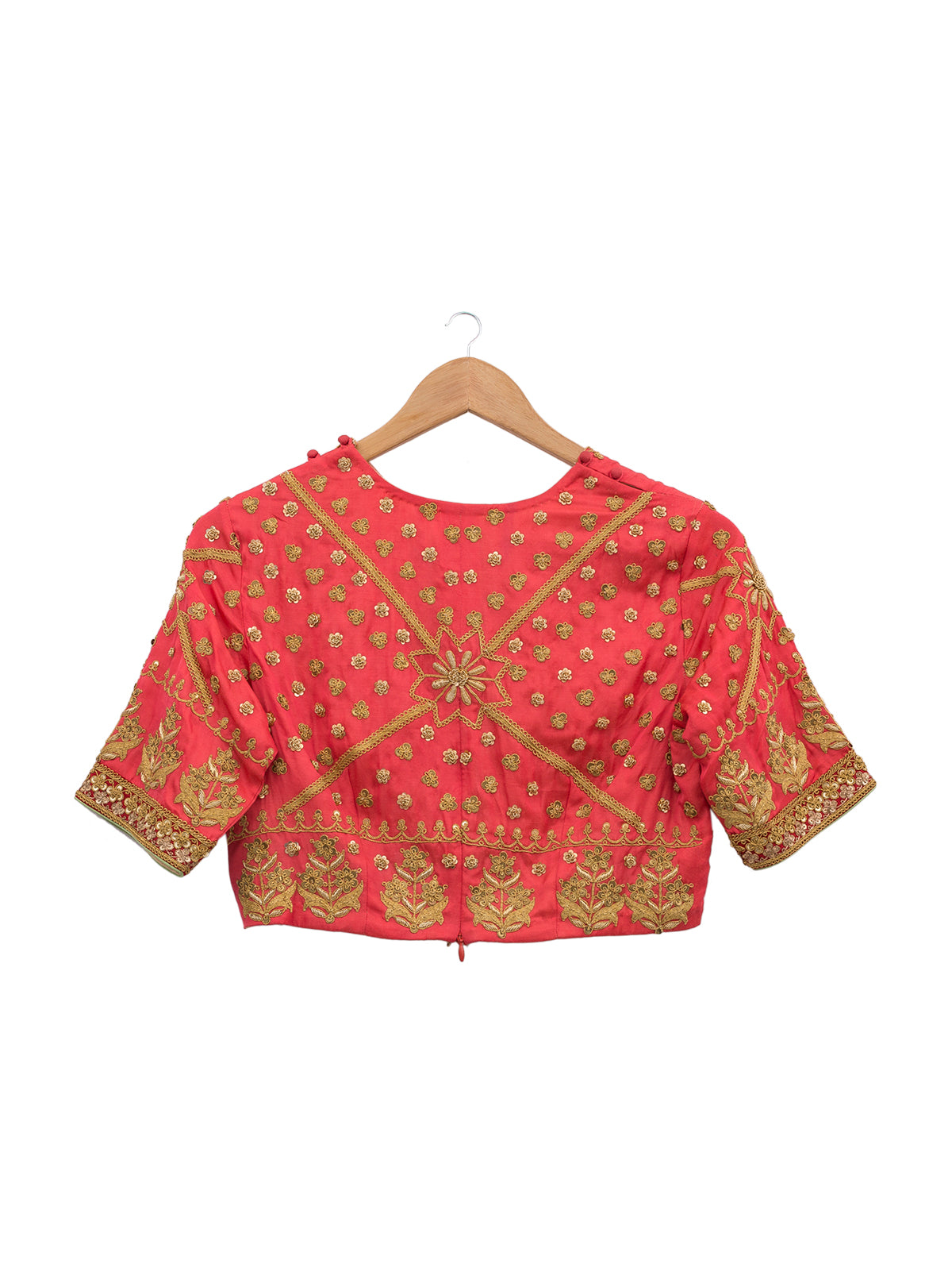 Rust Embroidered Blouse