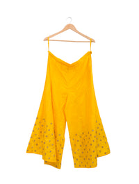 Yellow Small Buti Embroidered Palazzo