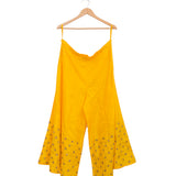 Yellow Small Buti Embroidered Palazzo