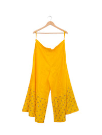 Yellow Small Buti Embroidered Palazzo