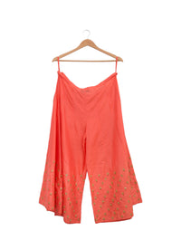 Peach Small Buti Embroidered Palazzo