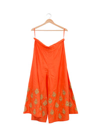 Orange Big Buta Embroidered Palazzo