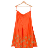 Orange Big Buta Embroidered Palazzo